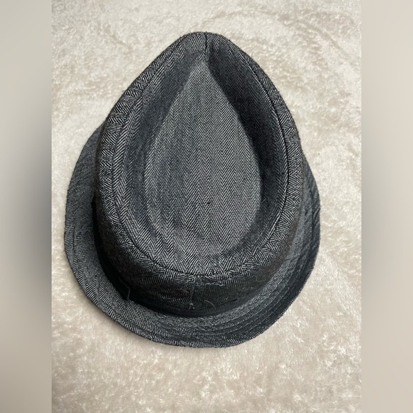 Stetson All American charcoal gray/black herringbone fedora, size L/XL, unisex - Picture 2 of 8